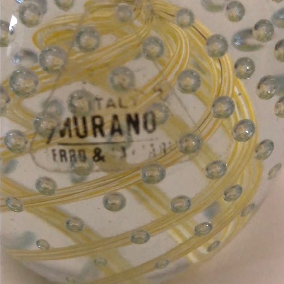 VINTAGE MURANO BULLICANTE EGG SHAPED PAPERWEIGHT - Picture 7 of 16